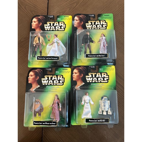 SET of 4‎ Princess Leia Collection 1997 STAR WARS Power of the Force NEW Kenner - Picture 4 of 5